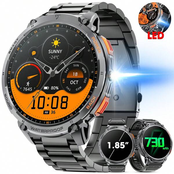 Reloj inteligente con GPS y pantalla AMOLED de 1,43" para hombre y mujer, con monitor de actividad física, brújula militar, compatible con Android e iOS.