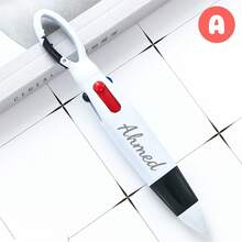 1-30支装定制四色圆珠笔，多色笔，四合一按动式四色圆珠笔，适用于办公、学校用品、学生、儿童礼物、儿童派对礼品 - 彩色 - 查看 4