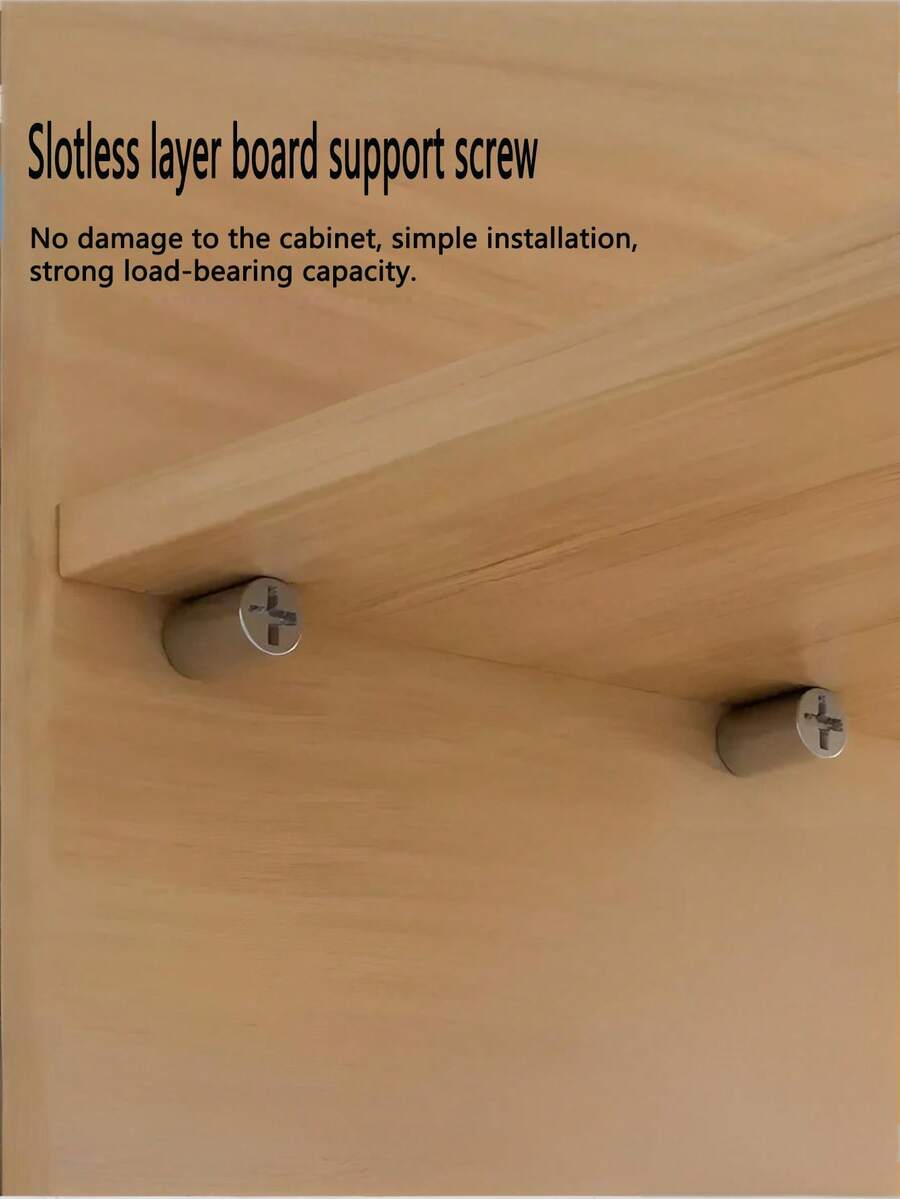 8 件自攻螺钉、搁板支架、一体式搁板支架、固定螺柱、衣柜固定螺柱、橱柜固定螺钉 - 彩色 - 查看 1