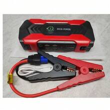 Car Jump Starter, Peak Car Battery Charger, Jump Box Jump Cables Battery Pack (Up To 2.64 Gallons Of Gasoline Or 2.25 Gallons Of ) With Portable Charger, Emergency LED Light, Escape Safety Hammer, Compass