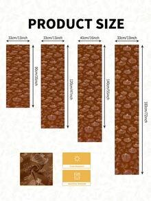 1pc Autumn New Maple Leaf & Pumpkin Thanksgiving Decor, Multi-Size Options, Table Runner, Christmas Decoration, Home Decor, Fireplace Mantel Scarf, Glass Door Curtain, Entryway Decor, Dining Table Decor, Bedroom Decor, Bed Scarf