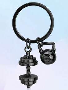 1-2 chiếc móc khóa hình tạ mini cá nhân hóa, móc khóa kim loại hình tạ mini tối giản thời trang, móc khóa hình dụng cụ tập thể dục mini thực tế, quà tặng tiệc tùng, quà Giáng sinh - Nhiều màu - Xem 9