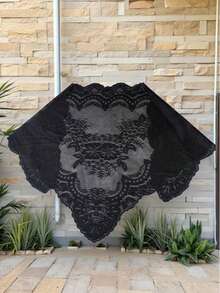 1pc 130cm*60cm Handmade Artificial Lace Trim, DIY Clothing, Hat, Sofa, Lampshade, Tablecloth, Dress, Skirt Hem Decoration Sewing Accessory