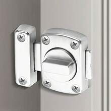Non-Punching Bolt Door Buckle, Indoor Sliding Door Lock Hardware, Exposed Small Bolt For Home Decoration, Home Decor Hardware | Sleek Metallic Finish | Visible Bolt Lock