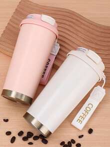 كوب عازل مصنوع من الفولاذ المقاوم للصدأ عالي الجودة، تصميم بسيط لكوب القهوة/المياه