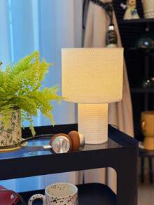 1个LED极简现代金色台灯，复古褶皱布艺灯罩，柔和光线，北欧、欧洲、意大利风格，农舍客厅卧室现代极简阅读桌灯，个性化创意极简主义，暖光装饰多用途暖光露营浪漫优雅氛围床头夜灯，柔和光线，极简设计，USB供电灯罩台灯，新年礼物，情人节礼物 - 彩色 - 查看 6