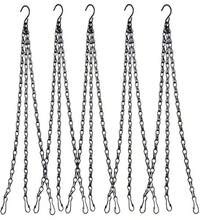 Hanging Basket Chain Planter Hanger 5 Pack 23 Inch Black Hanging Basket Chains Flower Plant Pot Replacement Chain For Bird Feeder Planters Lanterns And Ornaments