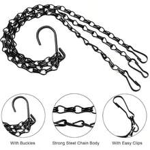 Hanging Basket Chain Planter Hanger 5 Pack 23 Inch Black Hanging Basket Chains Flower Plant Pot Replacement Chain For Bird Feeder Planters Lanterns And Ornaments