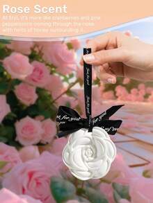 6 件持久香味陶瓷石，汽车、衣柜、橱柜、浴室空气清新剂，男女通用薰衣草香味礼物（随机悬挂绳）