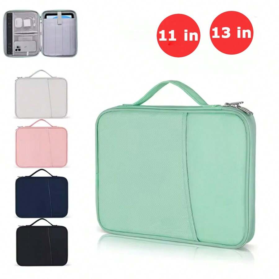 Protective Case Compatible With IPad Pro 12.9 ", For Macbook Air 13.3/Pro13.3/Pro14 Tablet Sleeve Bag For Matebook 14 Tablet Case - Black - View 1
