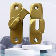 Trava de Porta Deslizante de 90 Graus, Trinco, Trinco de Porta Deslizante de Celeiro, Fecho, Trava de Banheiro, Trava de Porta de Banheiro, Porta Deslizante, Porta Deslizante, Fecho de Trava de Porta Sem Furos, Artefato Anti-Roubo Independente do Ângulo de Instalação