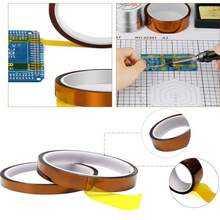 Taśma PET wysokotemperaturowa, specjalna taśma izolacyjna antystatyczna, odporna na wysokie temperatury, taśma z folii poliimidowej, bez resztkowego kleju, izolacyjna, odporna na wysokie temperatury, taśma elektryczna ze złotymi palcami, taśma odporna na ciepło, odpowiednia do płytek drukowanych, kabli transmisji danych do telefonów komórkowych i baterii, ochrona przed sublimacją termiczną