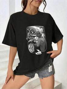 Gonzales Men's Reflections Lowrider Skull DGA Art T Shirtmbre_358_t1 - màu đen - Xem 2