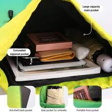 Drawstring Backpack Yoga Gym Bag,Waterproof Small Sackpack Sports Beach Backpack,Color Gradient Nylon Casual Backpack - 綠藍色 - 查看 6