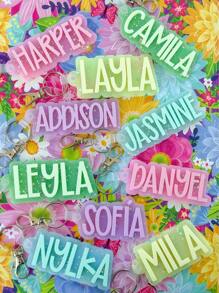 Custom Backpack Keychain Name Tag, Personalized Acrylic Name Keychain, Customized Acrylic Name Tag, Fashionable, Colorful, Cute, Simple, Kawaii, Unique Personalized Customized Gifts, Suitable As Christmas Gifts, Valentine's Day Gifts, DIY Customized Birthday Gifts, Anniversary Gifts, Couple Gifts, Mother's Day Gifts, Wedding Gifts, Bridesmaid Gifts, Party Gifts, New Year Gifts, Best Friend Gifts