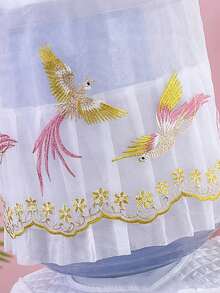 2pcs/Set Embroidered Lace Water Dispenser Cover Household Accessory Set,Bag,Organizer,Storage - Pink - View 5