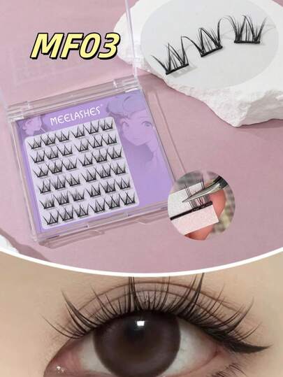36 pièces de faux cils sans colle, convenant aux débutants pour agrandir les yeux, doux et non irritants