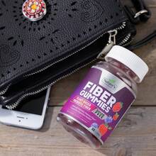 Fiber Gummies Adults, Sugar Daily 4g Gummy Fiber Supplement, Prebiotic Gummy Digestive Support - Plant Based Soluble Chews, Prebiotics Supports Regularity & Digestion - 60 Gummies