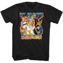 Kane Brown Fire Multi Image American Classics Solid Black Adult Short Slee - màu đen - Xem 1