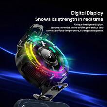 MEMO CX15 2025 New Design Mobile Phone Semiconductor Fast Cooling Heat Sink, AI Intelligent Frequency Conversion, Dgital Display Light, Magnetic Back Clip, Freezing Mobile Phone Heat Sink