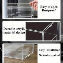 1pc Acrylic Display Shelf, 3/4/5/6/7/8 Tiers Organizer For Model Cars, Sunglasses, Cosmetics, Ideal For Hobbyists And Home Storage, Durable Structure Design, Great Back To School Gift