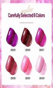 OpenLive 10ml Nude Pink Nail Polish Set 6 Colors Brown Red Purple All Seasons Neutral Color Quick Dry Nail Polish Set For Women Salon DIY Nail Art - 黑與白 - 查看 2
