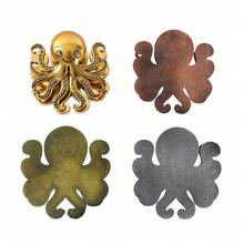 Semne de carte metalice vintage cu caracatiță, design 3D cu tentacule, clipsabile robuste, potrivite pentru lectură cu tematică oceanică și colecții artistice, puțină fericire pentru șoarecii de bibliotecă și iubitorii de caracatiță pentru a decora paginile cărții