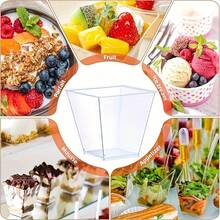 60/120/150ml Mini Plastic Dessert Cup, Ice Cream Cup, Small Transparent Banana Pudding Cup, Used As A Tasting Bowl For Appetizers, Birthdays, Weddings, And Parties - Transparent Multiple Pieces - View 8