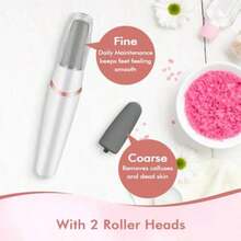 Foot File And Callus Removeressional Pedicure Tools  Dry Call Dead Cracked  Skin Equped Wit 2 Grinding Ea And 1 Cleaning - 白色 - 查看 5