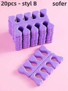 20/10/2 件粉色指甲分指器，柔软海绵脚趾分指器，修脚，脚趾手指分隔器，适用于女士男士美甲修脚美甲，泡沫脚趾分指器，专业美甲手指脚海绵垫，适用于指甲油、美甲用品、美甲工具、美甲工具、指甲、按压指甲的美甲工具 - 彩色 - 查看 18