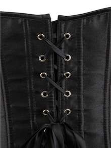 1pc Women's Body Shaping Corset Top To Tighten Abdomen Halloween - Black - View 6