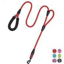2-Handle Explosion-Proof Traction Rope, Premium Dog Leash With Soft Grip Handle - Durable, Suitable For Training, Walking And Outdoor Recreation - Great For Camping And Backyard Play With Pets Of All Sizes, Long Dog Training Lead, Nylon Reflective Traction Rope Leash, Dual Leash, Fit For Small/Medium/Large Dogs - Multicolor - View 6