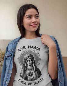 Our Lady Shirt 100% Cotton New Full - Light Grey - View 1