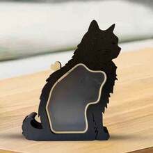 Pudełko na pamiątkową kolekcję i przechowywanie sierści kota i psa, prezent z sierści zwierząt, wyjątkowy prezent dla miłośników zwierząt, kształt sierści kota, ozdoba na biurko, prezent pamiątkowy z psem, odpowiednie dla rodziny i przyjaciół do przechowywania sierści, zębów i popiołu