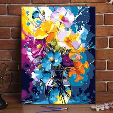 1 Set DIY Digital Oil Painting Kit, Artistic Oil Painting Set For Bedroom Decor And Art Wall Decoration, Simple And Fun Painting Method, No Painting Foundation Required, Fulfill Your Painter Dream, Immerse Yourself In The Colorful World, Each Stroke Is Self-Expression, Add Romance To Life, Best Gift For Family And Friends, 40*50CM