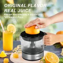 SOKANY 623D Home Electric Juicer With Fruit & Vegetable Separation Function, Orange Juicer. 45W High Power, 700ml Large Capacity. 96% Juice Extraction Rate. Made Of Stainless Steel, Compact And Portable. Suitable For Various Fruits Like Kiwi, Orange, Lemon, Grape, Grapefruit, Etc. Ideal For Home, Office And Camping Use.