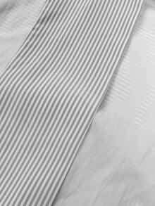 ii 女士休闲百搭系带衬衫 - 黑色 - 查看 6