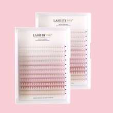 Bộ 240-480 sợi mi giả, đầu nhọn, nhiều màu sắc, có sẵn màu đen và các màu khác. Mi giả dài vừa phải, làm thủ công, dáng D-Curl, chiều dài 8-15mm. - D - Xem 9