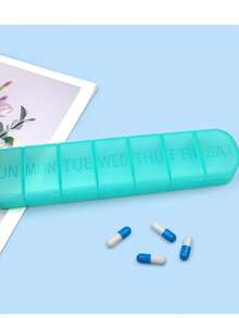 7-Day Pill Organizer Box, 1 Time Per Day, Arthritis Friendly Travel Pill Case, Medication Box With 7 Large Compartments For Vitamins & Supplements