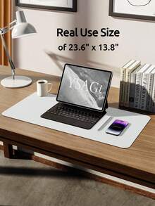 Extra Large Mouse Pad, Writing Pad, Office Desk Mat, Desktop Protector, Waterproof PU Leather + Non-Slip Velvet, Multiple Sizes Available In White, Black, Pink, Apricot, Blue, Purple, Yellow, Green, Coffee, Gray, Light Gray, Gaming Desk Mat, Desk Protector Pad, Multiple Colors, Office, Student, Study Desk, Long Desk Mat, Home Decor Pad, Scratch-Resistant, Anti-Glare Leather, Coffee Table Mat, Laptop Protective Pad, Waterproof, Reusable, Extra Long Extra Large, Easy To Clean, Office Supplies, Study Home Goods
