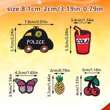 70/50/20 Stück zufällige bestickte Bügel-Aufnäher, geeignet für DIY Kleidung und Accessoires - Hüte, Jeans, Kleider usw. mit einzigartigen Designs, süße bestickter Cartoon Applikationen