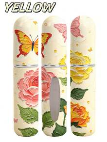 1/5 Pcs Butterfly And Flower 3D Print Perfume Bottles, Refillable Mini Cosmetic Bottles, Bottom-Fill Spray Bottles, Perfume Hydrosol Containers, Multi-Color, Birthday Gifts For Family And Friends, Holiday Gifts, Portable Travel Bottles, 5 Ml