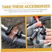 Fahrrad Reifenreparatur-Set für Notfälle, tragbares Gummi-Reparaturset mit Flickschnüren für Fahrrad, Motorrad, Zubehör, langanhaltend, verschleißfestes Werkzeug für schnelle Reifenreparaturen