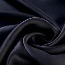 1pcs Double Layer Satin Sleeping Cap For Women Sleeping, Satin Lined For Curly Hair, Large Silk Cap, Wide Brim Silk Night Cap - 黑色 - 查看 3