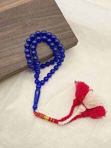 1 件经典优雅 45 颗亚克力珠 Tasbih 祈祷珠手链，适合男士日常祈祷佩戴 - 1045線穗亞克力 - 查看 5