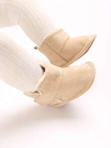 冬季新款婴儿鞋0-1岁幼儿软底雪地靴 - 杏色 - 查看 2