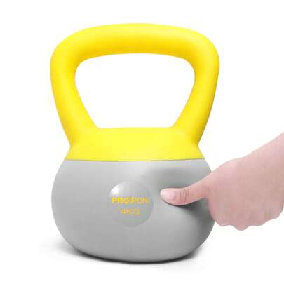 PROIRON Kettlebell morbido, manubrio sferico | 2-12 Kg | Adatto al pavimento, ideale per l'allenamento con kettlebell per principianti a casa