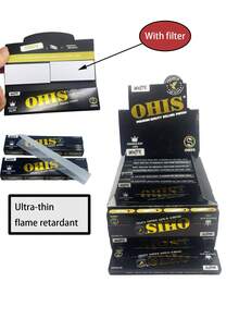 1/3/5/8 包 32 张 110 毫米超大未漂白卷烟纸 - 超薄慢燃卷烟纸、吸烟配件、吸烟用品，适合吸烟者、朋友、家人