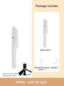 Palo de selfie inalámbrico Bluetooth de STICKMAG de 1.7M/0.7M, con luz LED de relleno, control remoto inalámbrico, soporte para teléfono móvil giratorio 360°, compatible con iPhone 16, 15, 14, 13, 12, 11e/Max/Pro/Xs/Xr/X/Plus, compatible con Samsung Galaxy S25/S24/S23/S22 Ultra y otros teléfonos Android, GoPro, adecuado para viajes y transmisión en vivo, disparos de verano, viajes, actividades al aire libre, trípode para transmisión en vivo