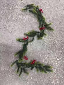 1pc Christmas Artificial Plant Garland Vines, Home Decor Luxury Fake Pine Vine Hanging Ornaments Living Room Indoor, Scene Decoration, Holiday Decoration, Room Decoration, Home Decoration, Office Decoration, Theme Party Decoration, Christmas Decoration, Table Centerpiece - Multicolor - View 4